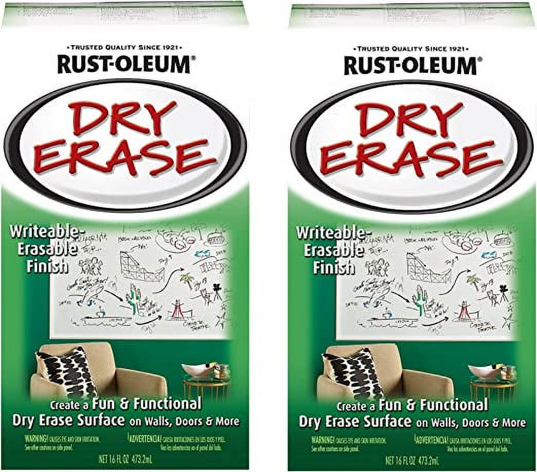 Rustoleum 241140 2 Pack 27 oz. Specialty Dry Erase Paint Kit